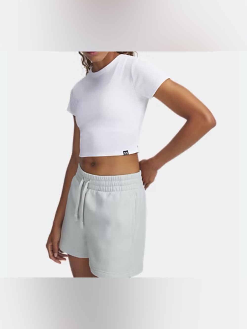 Under Armour Ribbed Fitted Baby Tee NWT!